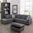 Dark Gray Faux Leather