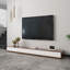  Meuble télé moderne, console média en bois manufacturé massif avec 4 tiroirs, entièrement assemblé-321292456-316254829