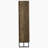 Rustic Oak and Gunmetal 8-Shelf Accent Cabinet-954095097