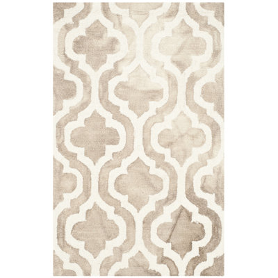 Defranco Hand Tufted Wool Geometric Rug