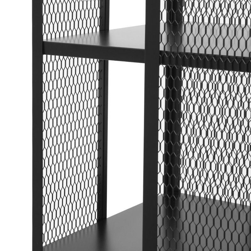 Bavory 138.5cm H x 40cm W Steel Corner Bookcase
