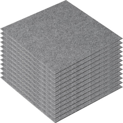 12'' W x 12'' L Textured Cut And Loop Polyester Blend Carpet Tile