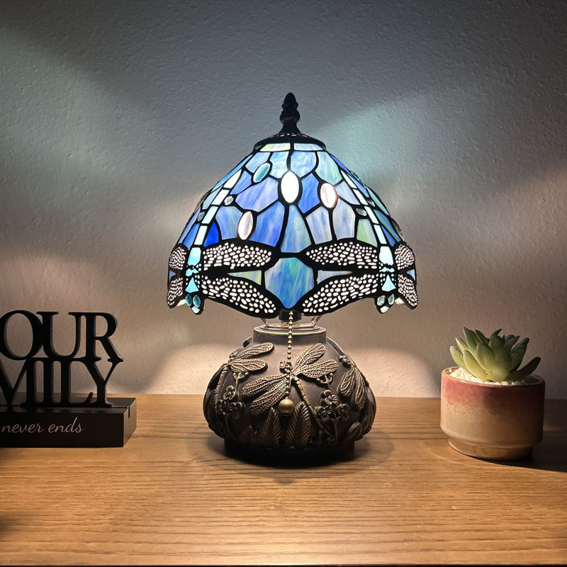 Mini lampe de table Tiffany Standwood Tiffany, Blue