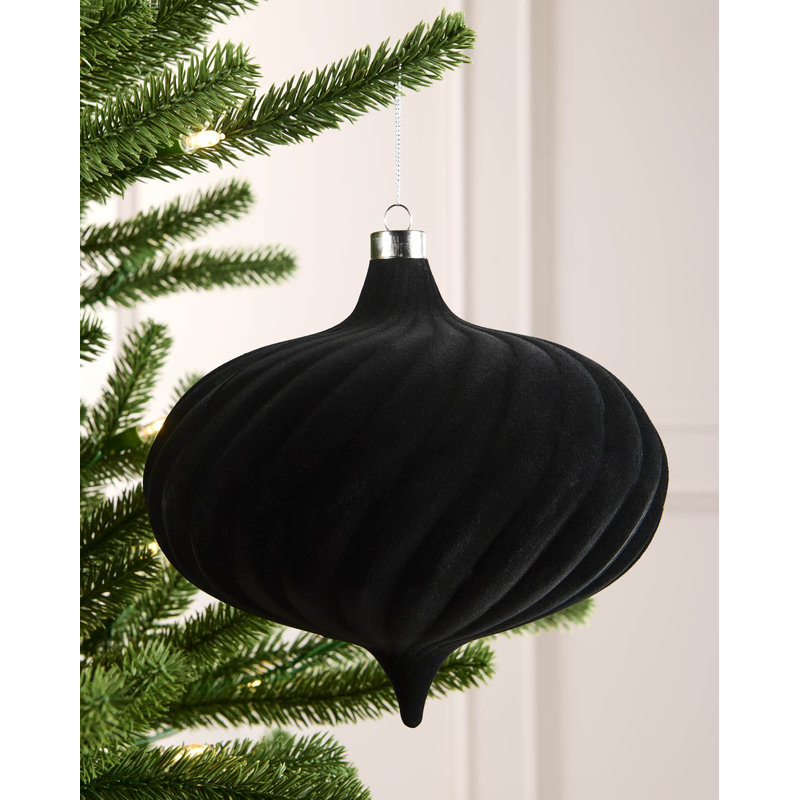 15cm Polystyrene Bauble, 20.1 cm H x 20 cm W x 20 cm D, Black