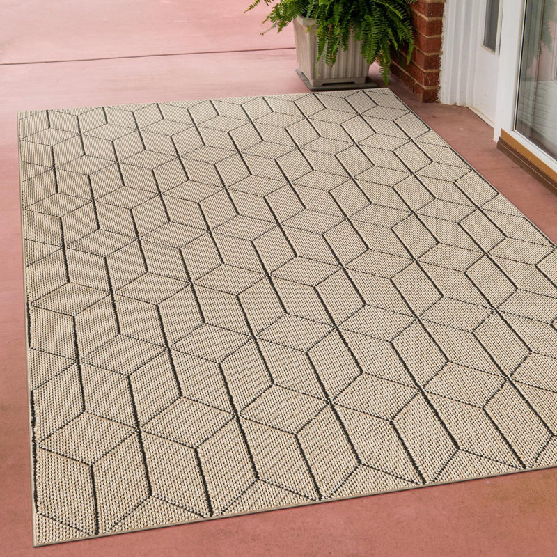 Indoor/Outdoor Trellis Area Rug, Rectangle 7'10" x 10'