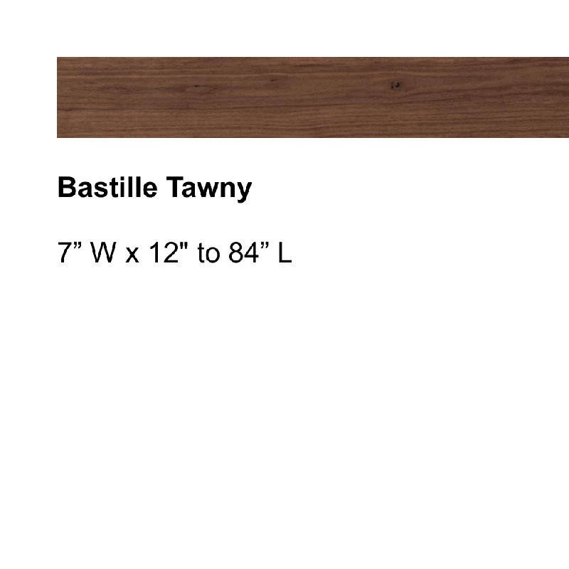 Plancher de bois franc d'ingénierie noyer de 1/2 po d'épaisseur x 7 po de largeur x 84 po Maison