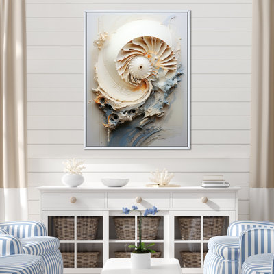 Art abstrait sur toile, "Nautilus"
