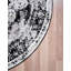 Tapis rond rond en ikat Anneliesse
