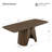 70.9" Modern Dining Table with Sculptural Bendwood Base for 6 People-1735169245