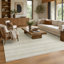 High-Quality Hand-Knotted Ivory And Silver Area Rug