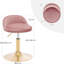 Aieden Upholstered Velvet Adjustable Height Bar Stool-396370013