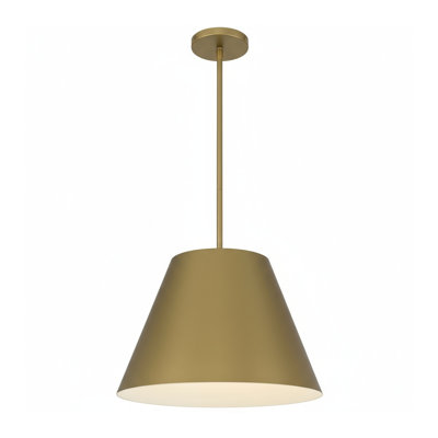 Luminaire suspendu à DEL en laiton de 16 pouces de diamètre, adapté aux salons, aux chambres à coucher, aux cuisines, etc.