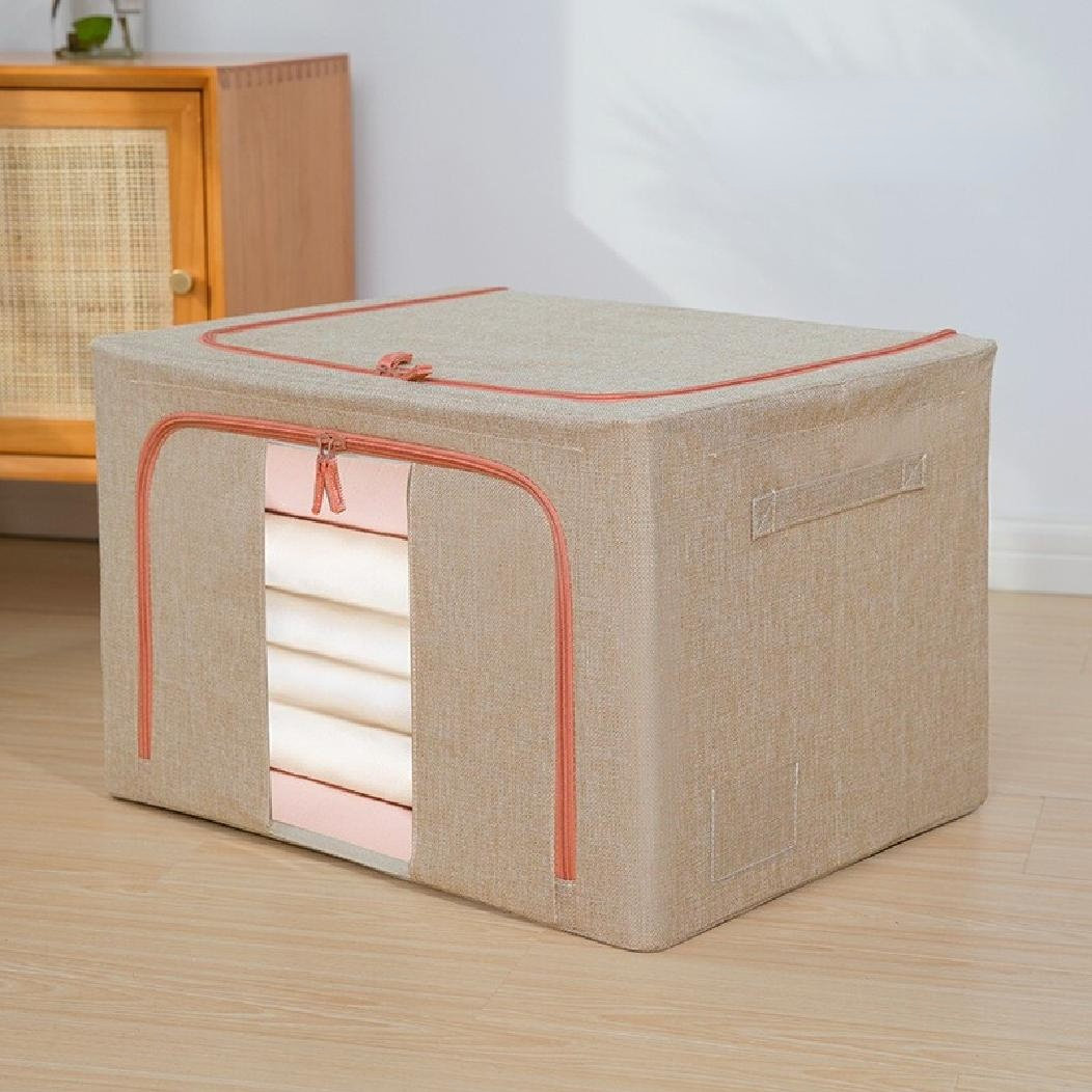 Clothing Storage Fabric Box Rebrilliant Color: Beige