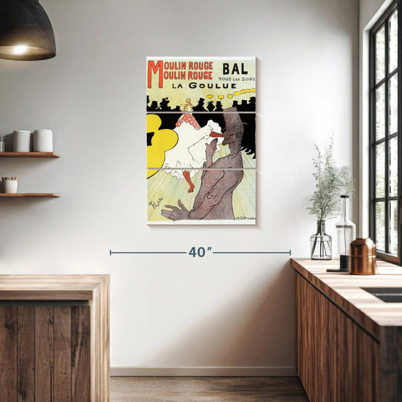 Masam Moulin Rouge La Goulue, 1898, H 38 po x l 24 po