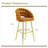 Puffy Bubble Chair Ball Chain Chair Velvet Bar Stools-1930189114