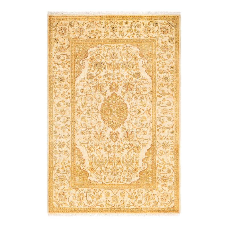 Classic One-of-a-Kind 4' 1" X 6' 2" Hand Knotted Area Rug
