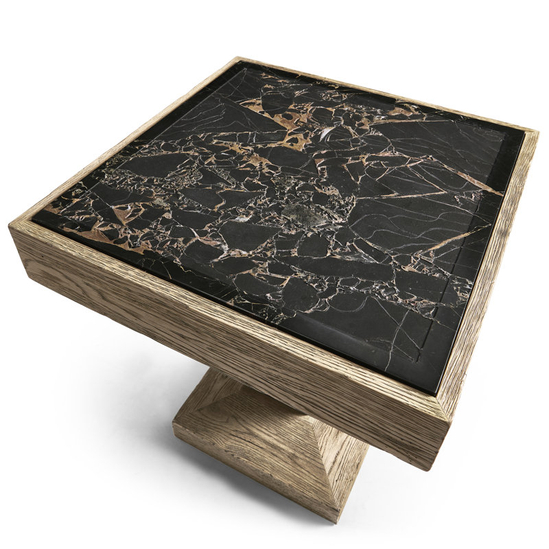 Echo Canyon Square Marble Side Table