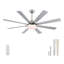 62 Inch Ceiling Fans with Lights and Remote-628910051