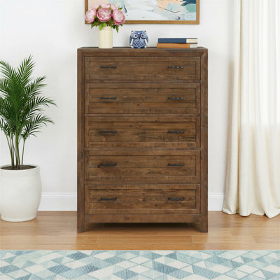 Craigsville Solid Wood 5-Drawer Dresser with Dovetail Joinery