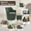 Fauteuil demi-tonneau pivotant 360 avec repose-pieds 360-403601796