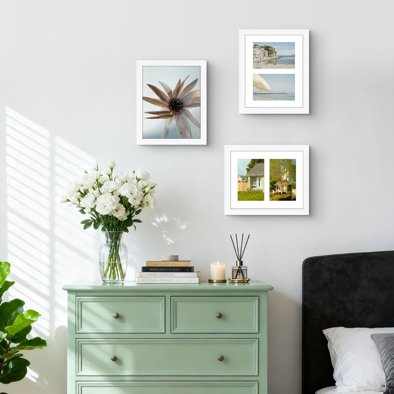 Wood Collage Picture Frame, White