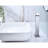 Bathroom Sink Faucet With Waterfall Stream And Finish Stainless Steel Spout For Easy Adjustment-121645609