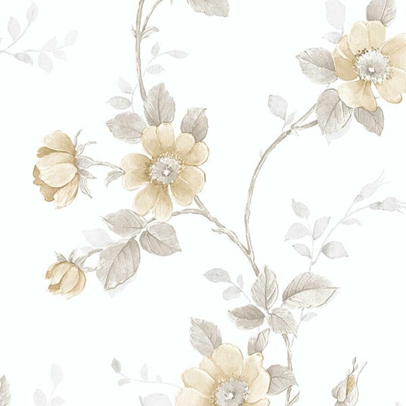 August Grove® Glidden Floral Roll | Wayfair
