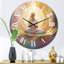 Femme déesse du lotus - Méditation dorée II - horloge murale-9820112