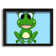 Happy Frog Ready To Leap - Single Picture Frame Print on Canvas