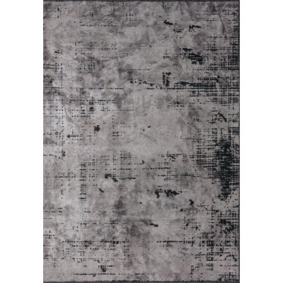 Amear Rectangle Abstract Cotton and Viscose Indoor / Outdoor Area Rug