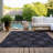 Shivana Washable Damask Indoor / Outdoor Rug-121445721