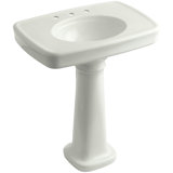 Bancroft 28" Tall Ceramic Vitreous China Rectangular Bathroom Sink