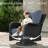 10 Piece Patio Furniture Set With Fire Pit Table, All-weather Wicker Outdoor Conversation Set With Swivel Rocking Chair And 6 Inch Thick Cushions-789530691-789530688