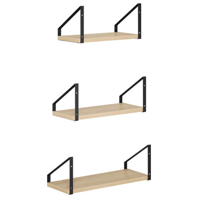 6 -Piece Steel Floating Shelf