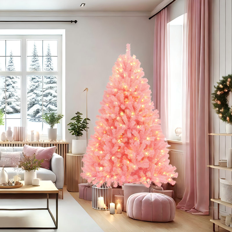 Arbre de Noël éclairé épinette 72,05 po Kasir