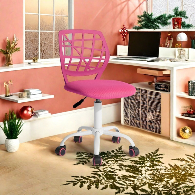 Mesh Office Chair, Pink