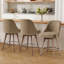 Tabouret de comptoir pivotant 26 po Makylia-1851578247