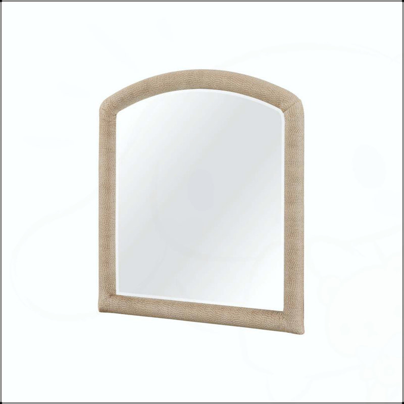 Miroir arqué en corde - Caramel