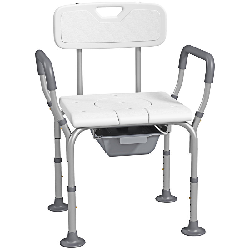 Modern Shower Chair with Back and Arms
