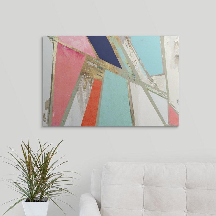 Warm Geometric by PI Studio - Picture Frame Print on Canvas Wrought Studio™ 