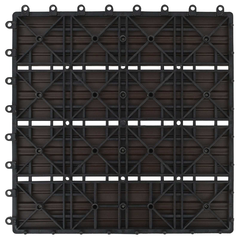 vidaXL 30 cm L x 30 cm W Tile, Dark Brown