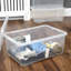 Wham Crystal 45L Plastic Storage Boxes Pack of 3 Clear-31916748
