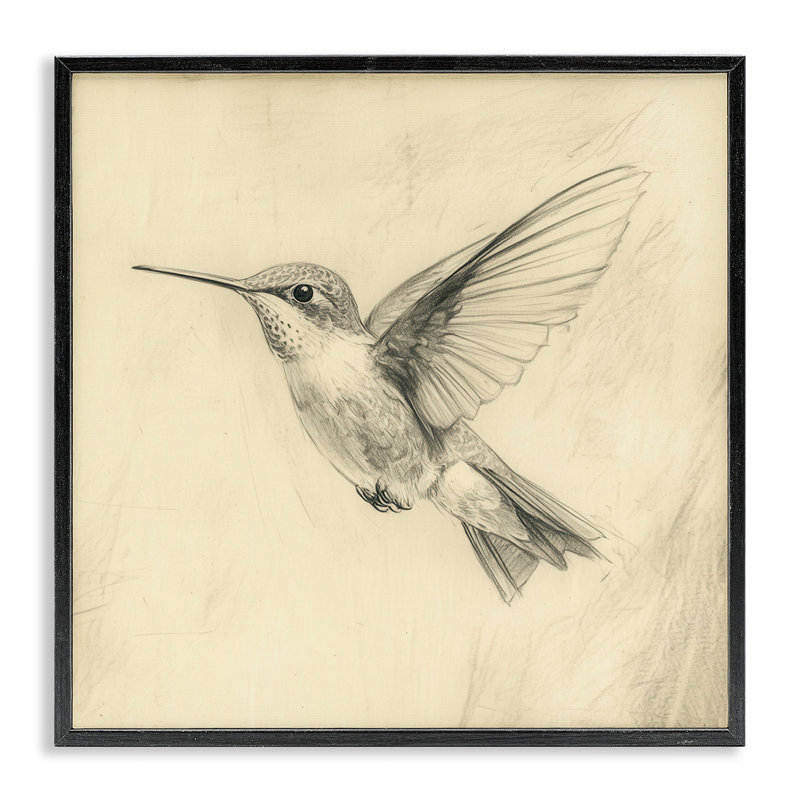 Giclée, dessin par Petal Prints Design, Giclée encadrée noir minuit, H 12 po x l 12 po