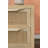 2-Drawer Solid Wood Nightstand with Cane Fronts-1563262682