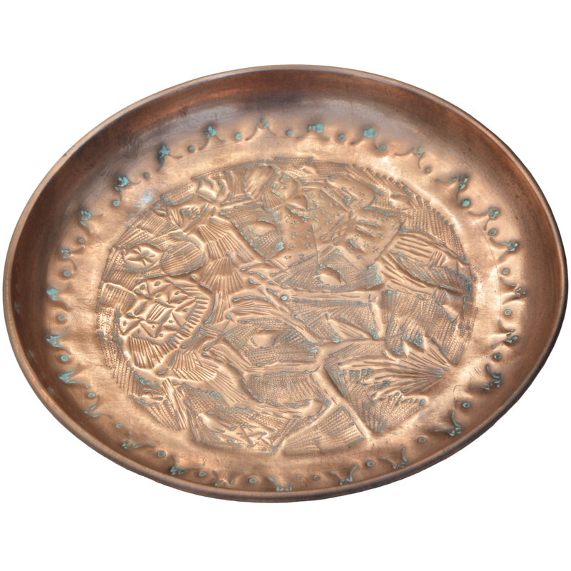 Handmade Copper / Copper Plated Decorative Plate