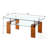 Tempered Glass Modern 2-Tier Coffee Table with Storage Shelf | Space-Saving Center Table for Living Room & Small Spaces-1294985442