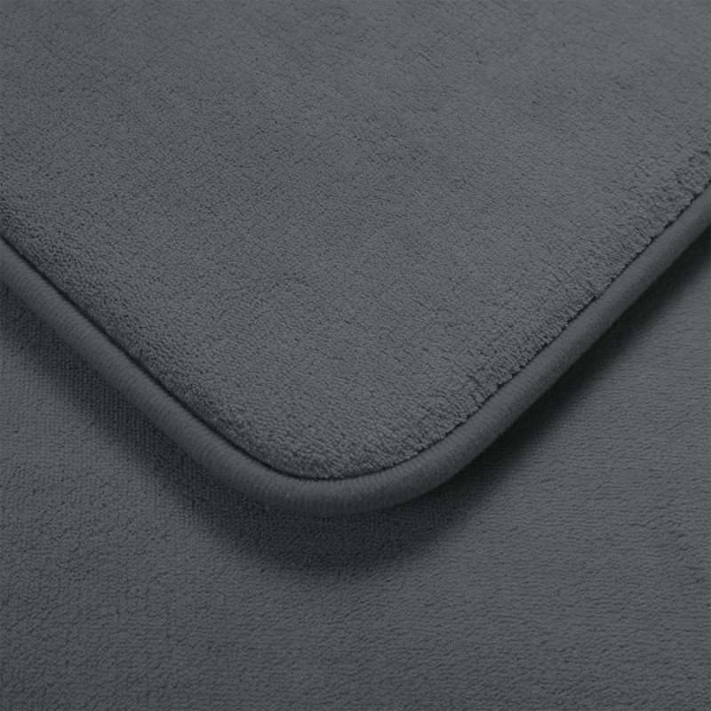 Ensemble de tapis de bain en mousse viscoélastique 5 pièces avec envers antidérapant et haute capacité d'absorption