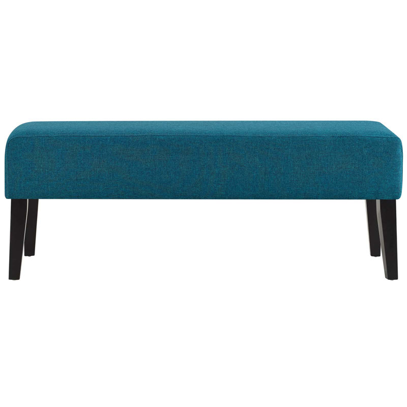 Banc en bois Porch & Den Sutherland par Modway, Tissage bleu sarcelle