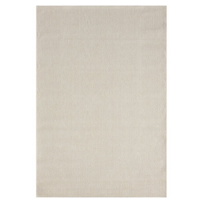 Santorini Cream Solid Jute Indoor/Outdoor Area Rug