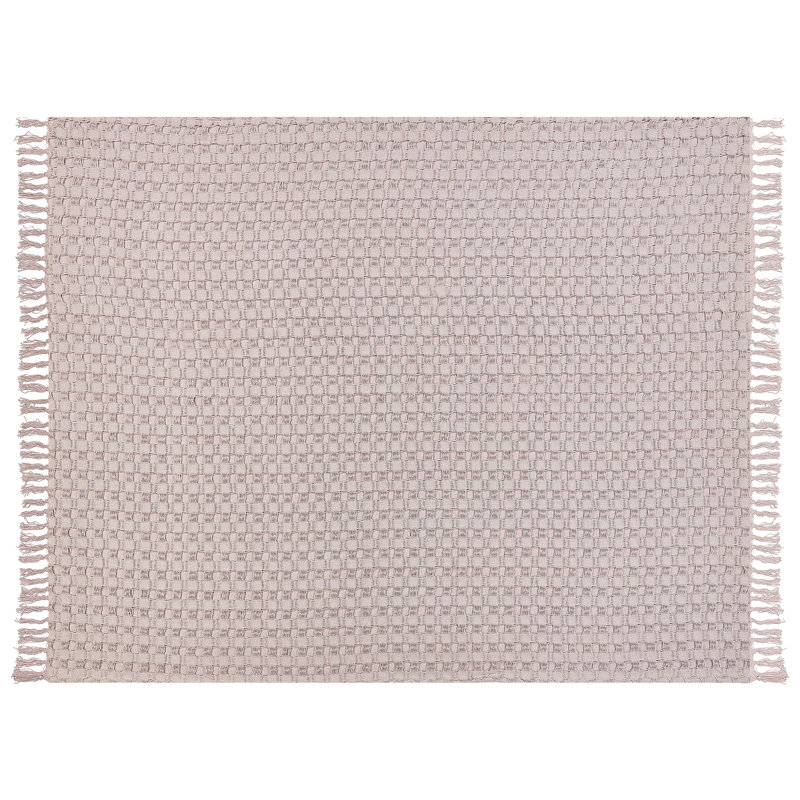BERE Cotton No Pattern Bedspread, Pink